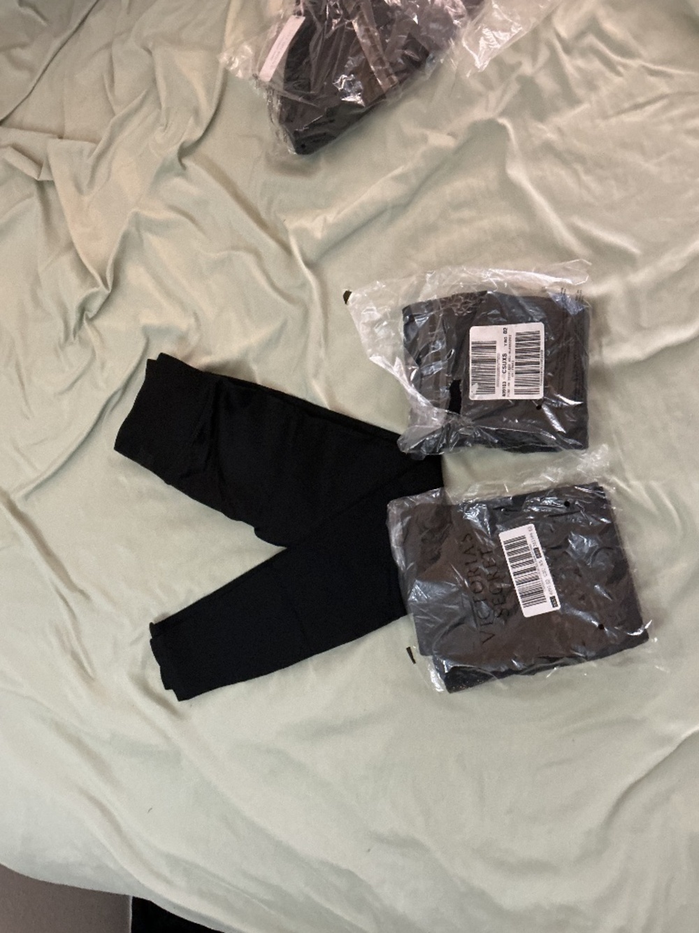 Victoria’s Secret PINK black seamless leggings, lot of 3